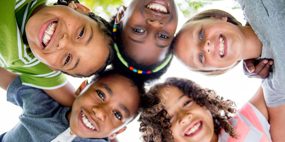 Group of smiling children